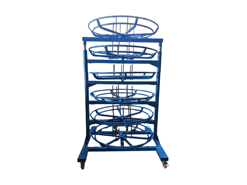 Heavy duty rubber hose rack